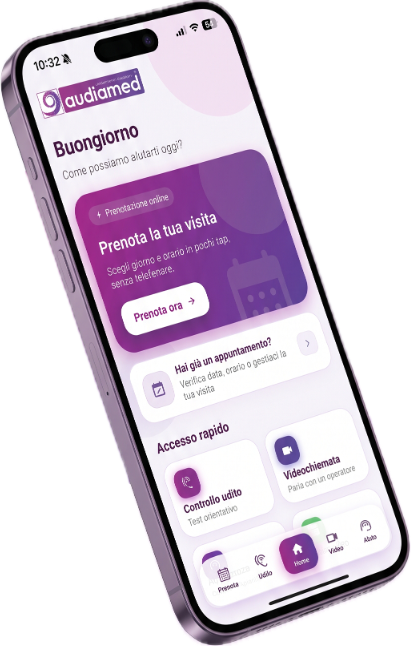 Audiamed App su smartphone